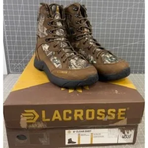 LaCrosse Mens 8&quot; Clear Shot Waterproof Hunting Boots US 11