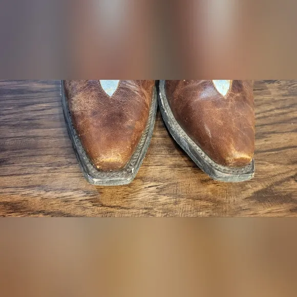 Lane Dawson Turquoise Western Boots Size 6.5