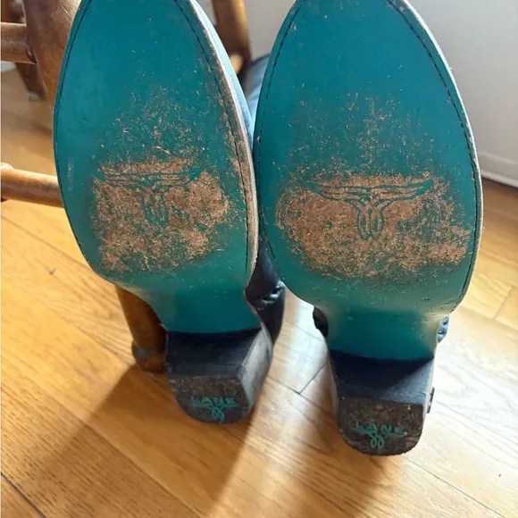LANE Plain Jane Denim Blue Boots size 10