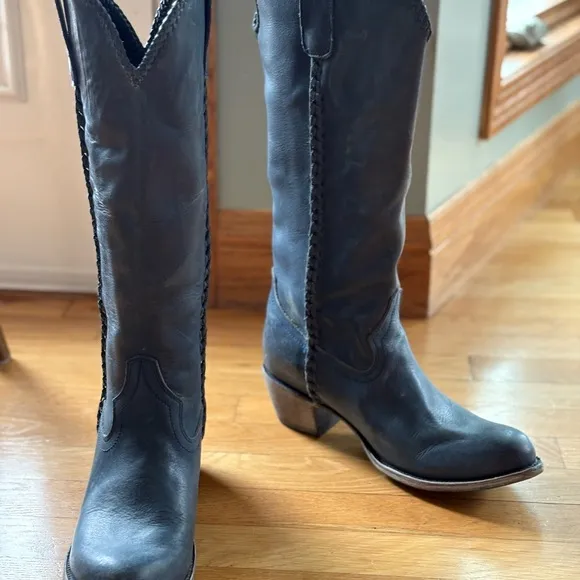 LANE Plain Jane Denim Blue Boots size 10