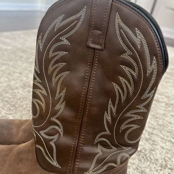 Laredo Women’s Kadi Tan Distressed Cowboy Boots 7.5