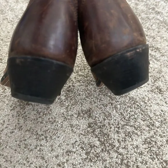 Laredo Women’s Kadi Tan Distressed Cowboy Boots 7.5