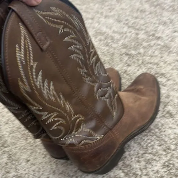 Laredo Women’s Kadi Tan Distressed Cowboy Boots 7.5