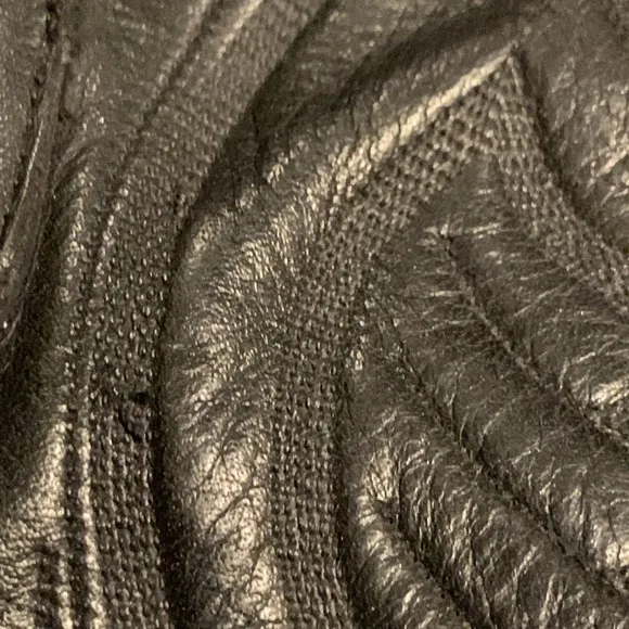 LARRY MAHAN COLLECTABLE BLACK LEATHER GORGEOUS STITCHED AND TOOLED COWBO…