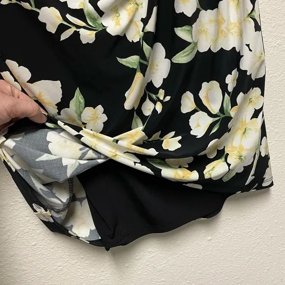 Lauren Ralph Lauren Floral Print Jersey midi dress long sleeve.