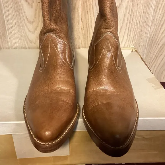 Leather Western Boots in box Men’s size 9 made in Brazil by Paragon
