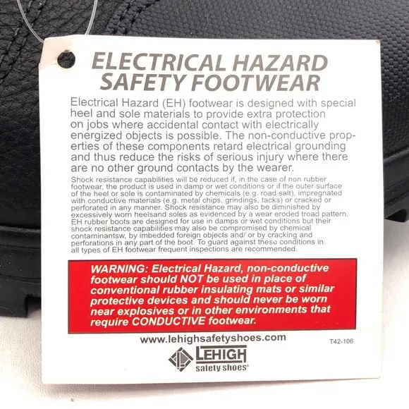 Lehigh Composite Toe Waterproof 6&quot; Work Boots 11 EEE Wide