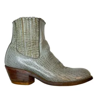 LEON, GTO Gray Destroyer Ankle Cowboy Boots Size 8.5
