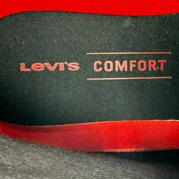 LEVI'S Men's 13 Brown Sheffield Suede Genuine Leather Lace-up Boots Comfort Logo