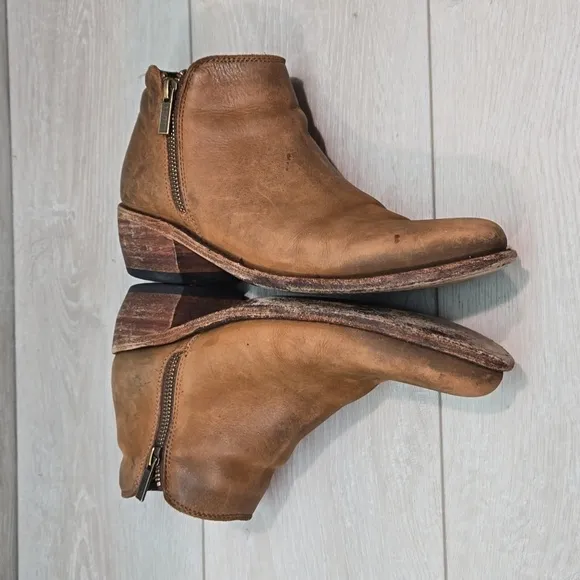 LIBERTY Women Leather Western Boots Boho hobo sz 9