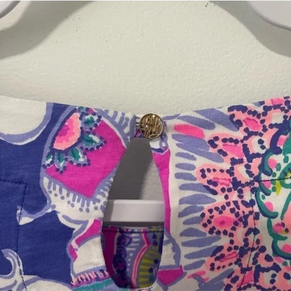Lilly Pulitzer Bay Dress in Play That Trunky Music Print Tunic Boat Neck XS