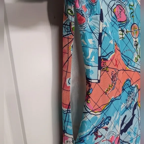Lilly Pulitzer Connie X Marks the Spot Silk Shift Dress Retired Pattern Sz2