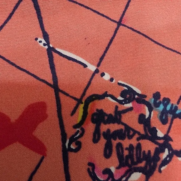 Lilly Pulitzer Connie X Marks the Spot Silk Shift Dress Retired Pattern Sz2