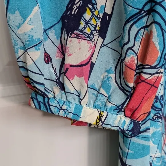Lilly Pulitzer Connie X Marks the Spot Silk Shift Dress Retired Pattern Sz2