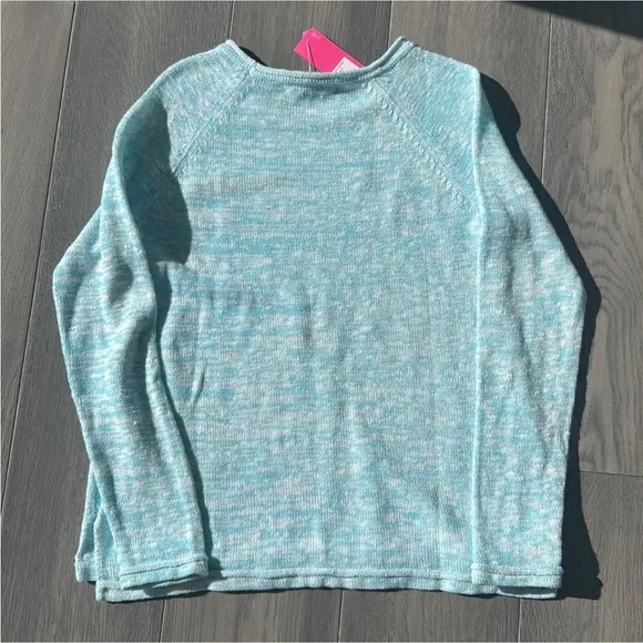 Lilly Pulitzer Danette Sweater Celestial Blue Sailabration Sail Away