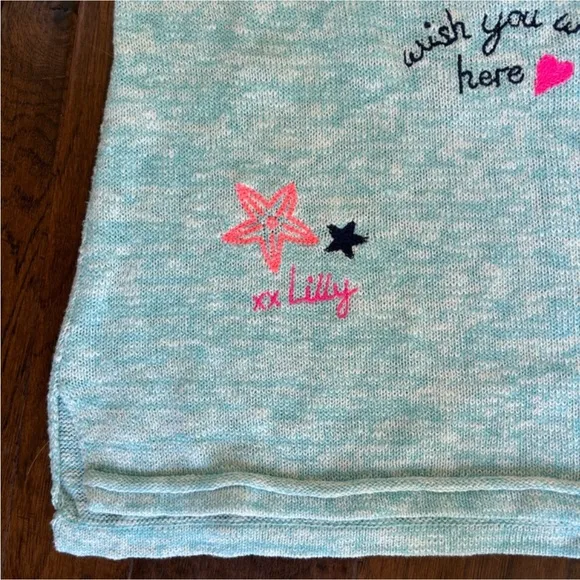 Lilly Pulitzer Danette Sweater Celestial Blue Sailabration Sail Away