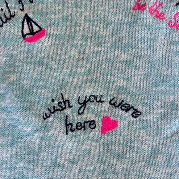 Lilly Pulitzer Danette Sweater Celestial Blue Sailabration Sail Away