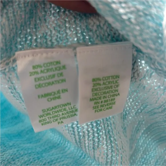 Lilly Pulitzer Danette Sweater Celestial Blue Sailabration Sail Away