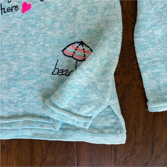Lilly Pulitzer Danette Sweater Celestial Blue Sailabration Sail Away