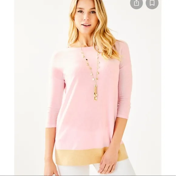 Lilly Pulitzer Dayna Coolmax Pink Sweater Size XXS