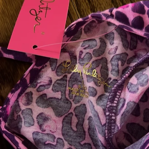 Lilly Pulitzer girls Jena dress purple Berry my favorite spot size large NWT