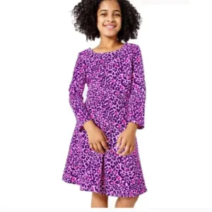 Lilly Pulitzer girls Jena dress purple Berry my favorite spot size large NWT
