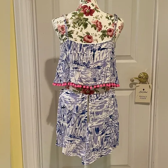 Lilly Pulitzer Lilac Verbena Rock the Dock Franni set - size 8