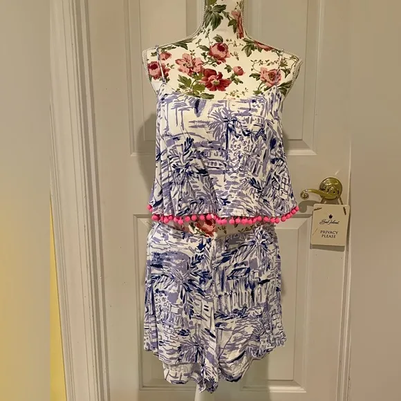 Lilly Pulitzer Lilac Verbena Rock the Dock Franni set - size 8