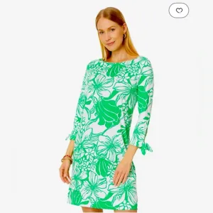 Lilly Pulitzer, new with tags, LIDIA 3/4 sleeve boat, neck dress, spearmint, s M