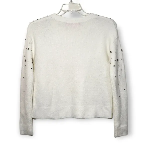 Lilly Pulitzer Nysa Rhinestone Sweater In White XS
