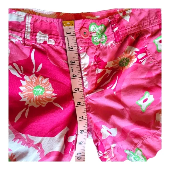 Lilly Pulitzer Pink Cherry Begonia Callahan Shorts Hot Pink Floral Shorts