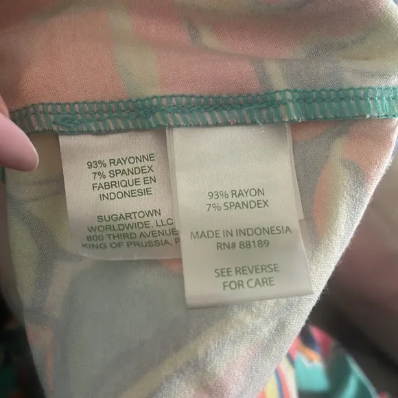 Lilly Pulitzer • Sophie SPF 50 Seaside Aqua Breezy Jersey Tunic Shirt Dress