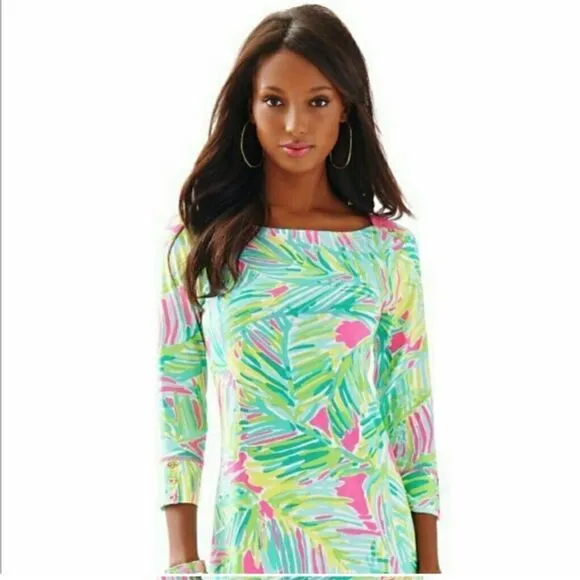 Lilly Pulitzer UPF Sophie Dress Tropical Storm XXS
