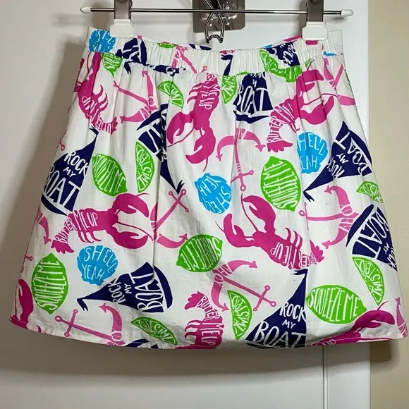 Lily Pulitzer Summer Classic Cotton Mimosa Rock my Boat Skirt Size XS