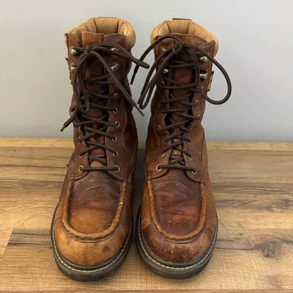 L.L. Bean Kangaroo Upland Hunter Leather Boots Gore-Tex Vibram Sole