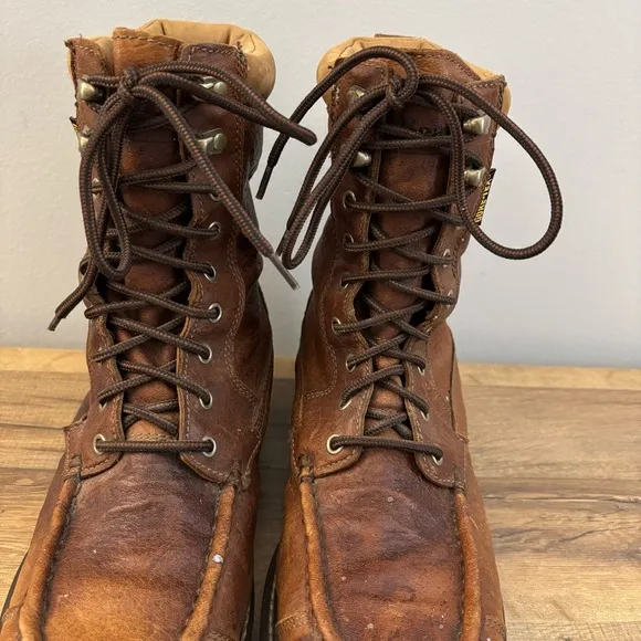 L.L. Bean Kangaroo Upland Hunter Leather Boots Gore-Tex Vibram Sole