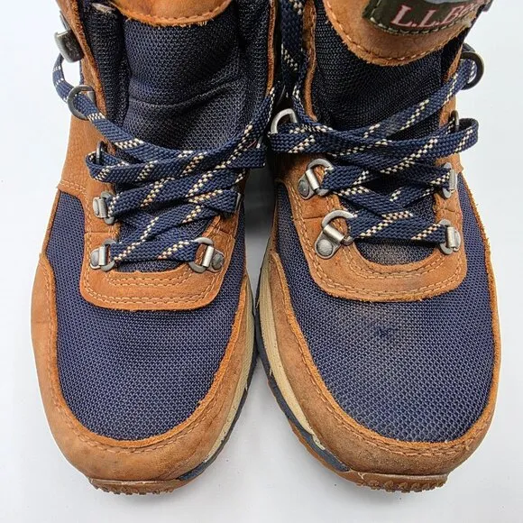 LL Bean Mountain Classic Mens Size 8 Brown Waterproof Hiking Boots Camping