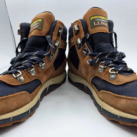 LL Bean Mountain Classic Mens Size 8 Brown Waterproof Hiking Boots Camping
