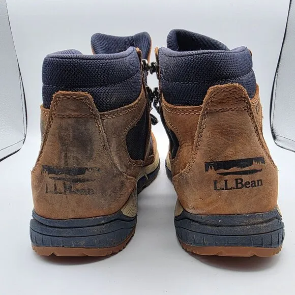 LL Bean Mountain Classic Mens Size 8 Brown Waterproof Hiking Boots Camping