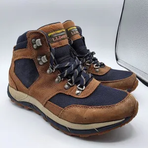 LL Bean Mountain Classic Mens Size 8 Brown Waterproof Hiking Boots Camping