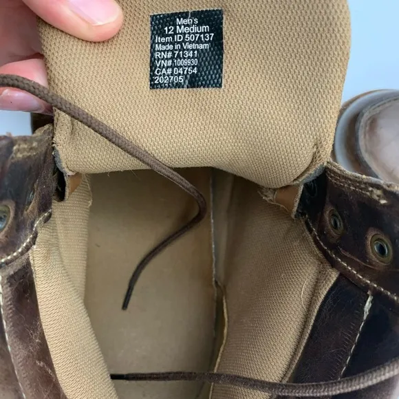 LL Bean Stonington Men's Size 12M Brown Leather Moccasin Toe Working Boot Shoes