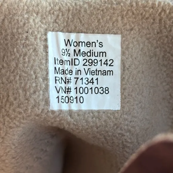 LL Bean Women’s Park Ridge Boots Leather Buckle Wool Sz 9.5