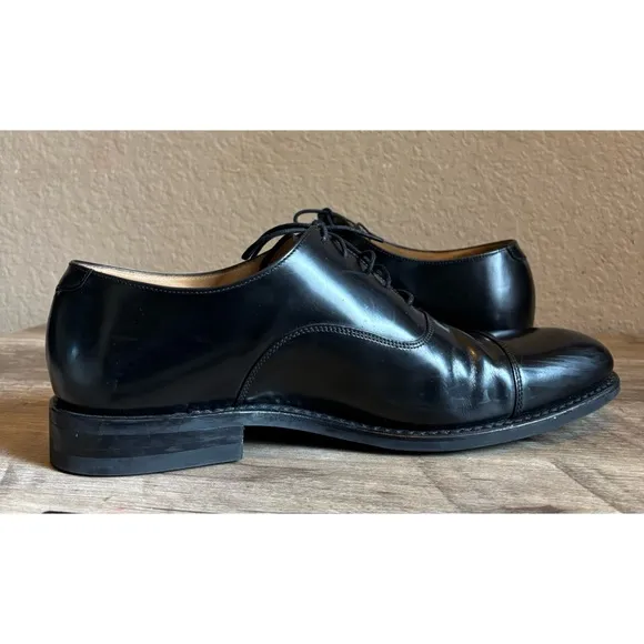 Loake Black Leather Oxford Shoes Mens Size 10