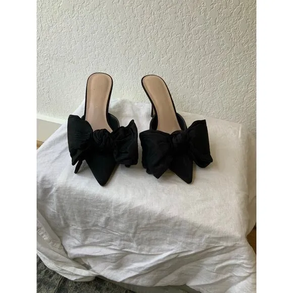 Loeffler Randall | Margot Rose Moiré Bow Mule