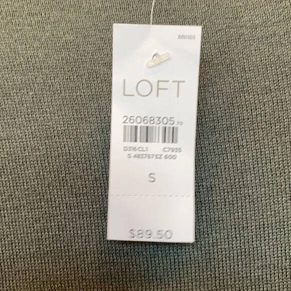 Loft Army Green Swing Dress