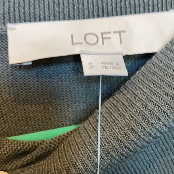 Loft Army Green Swing Dress