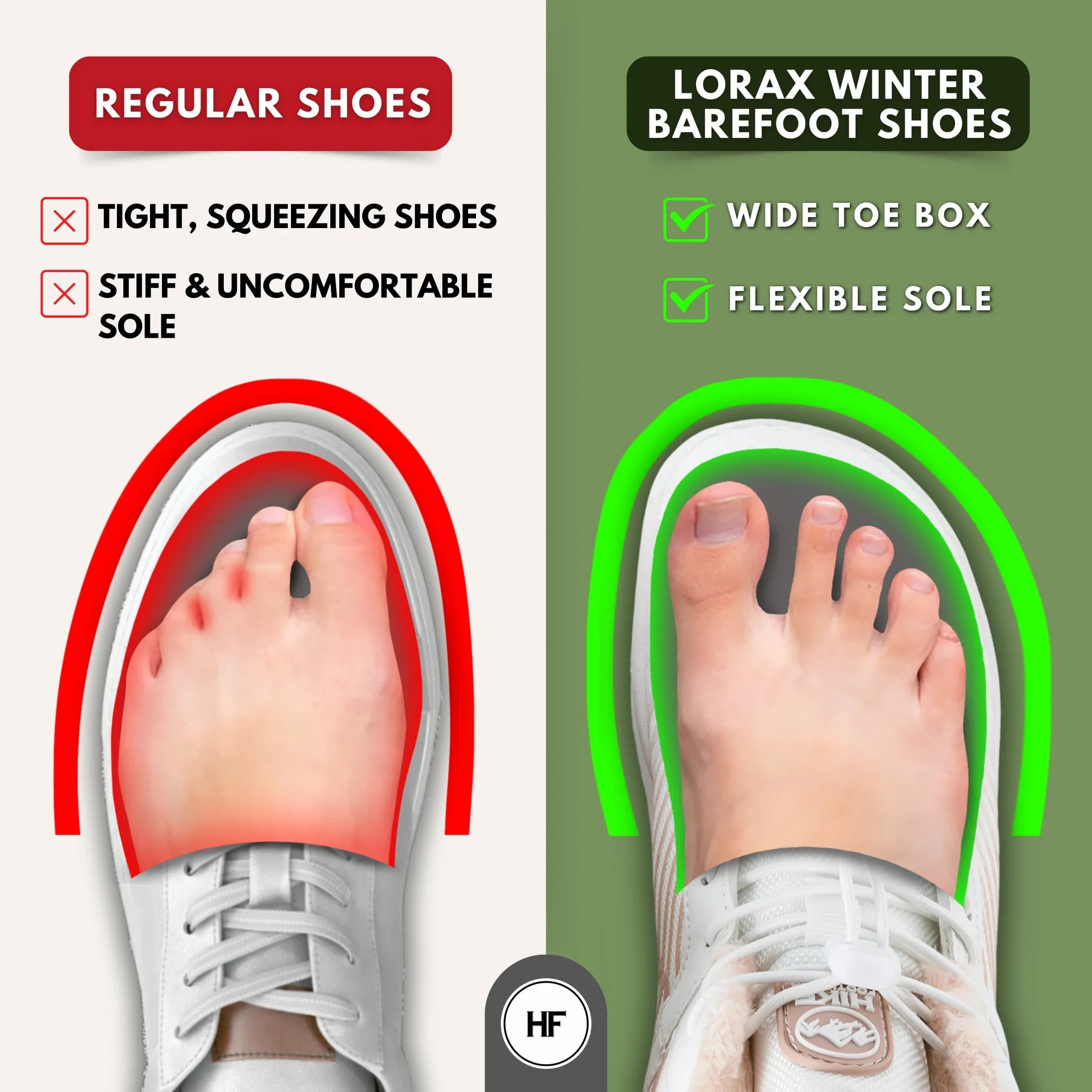 Lorax Winter – Ergonomic & Supportive Winter Barefoot Shoes - Unisex