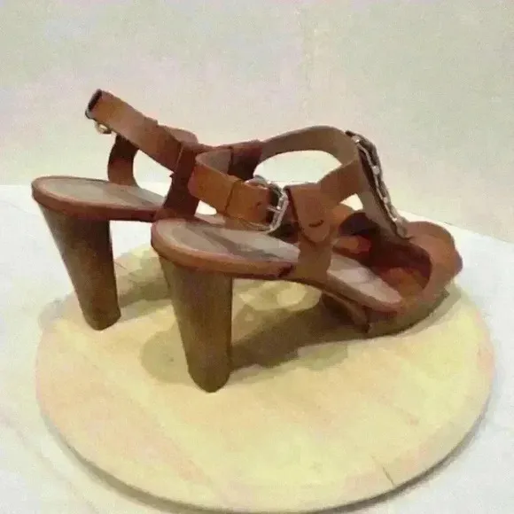 Lottusse Leather heeled sandals, Size: 9/9.5 &quot;Smithson&quot; Made/Spain, Leather sole