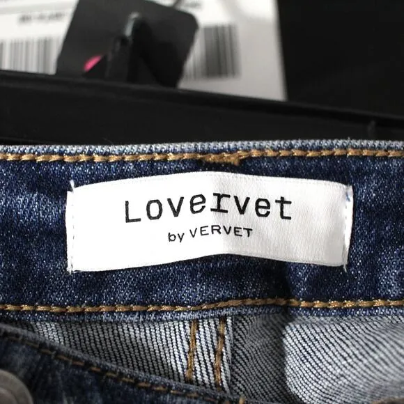 Lovervet by Vervet Fortuitous Boyfriend Distressed Crop Jean  Size 31 Cuffed
