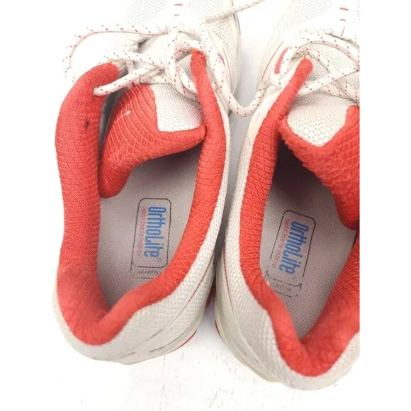 Lowa S-Cruise Mesh Hiking Walking Shoes Woman’s Size 9 Arch-Fit White Orange